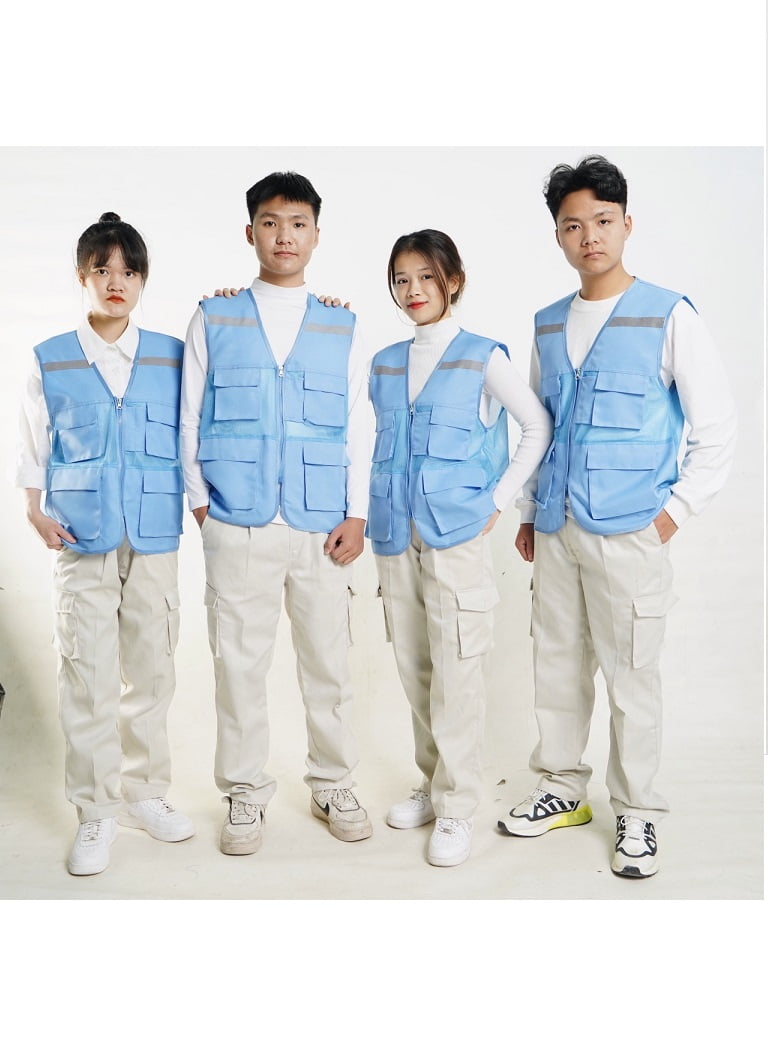 Áo gile bảo hộ kỹ sư vải kaki - Ảnh 4