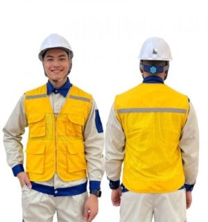 Áo gile phản quang an toàn cho công nhân