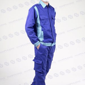 Mẫu đồng phục bảo hộ công nhân màu xanh tươi mới