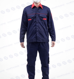 Quần áo công nhân cơ khí chất liệu bền bỉ