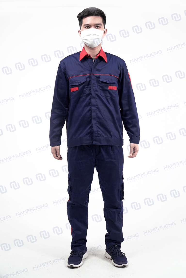 Quần áo công nhân cơ khí chất liệu bền bỉ