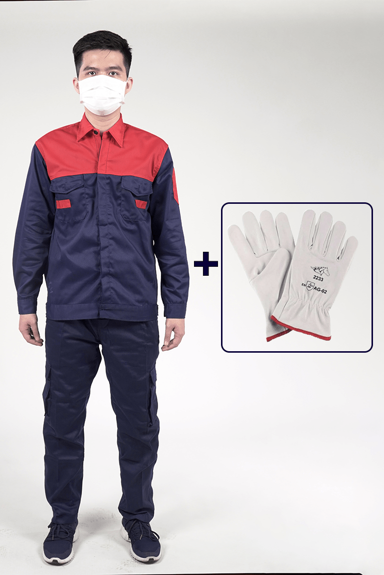 Áo quần bảo hộ và găng tay bảo hô