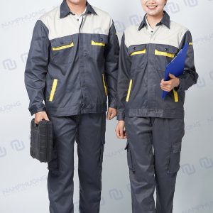 Mẫu đồng phục bảo hộ lao động màu ghi thông dụng nhất