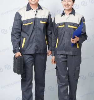 Mẫu đồng phục bảo hộ lao động màu ghi thông dụng nhất