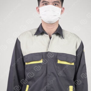 Alternative view of Mẫu đồng phục bảo hộ lao động màu ghi thông dụng nhất