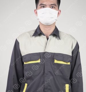 Alternative view of Mẫu đồng phục bảo hộ lao động màu ghi thông dụng nhất