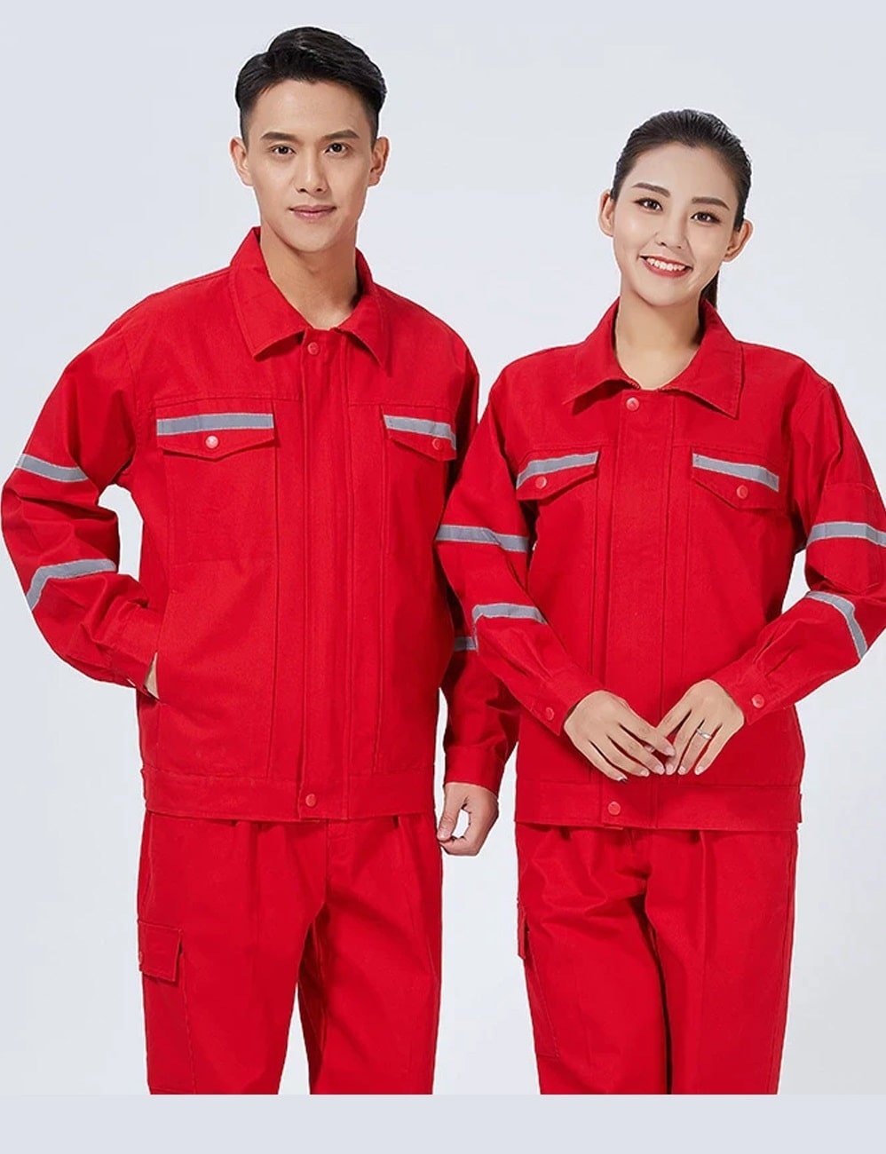 Đồng phục áo kỹ thuật viên màu đỏ nổi bật