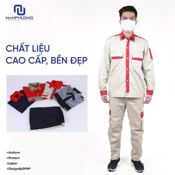 mẫu quần áo kaki bảo hộ bền đẹp nhất 