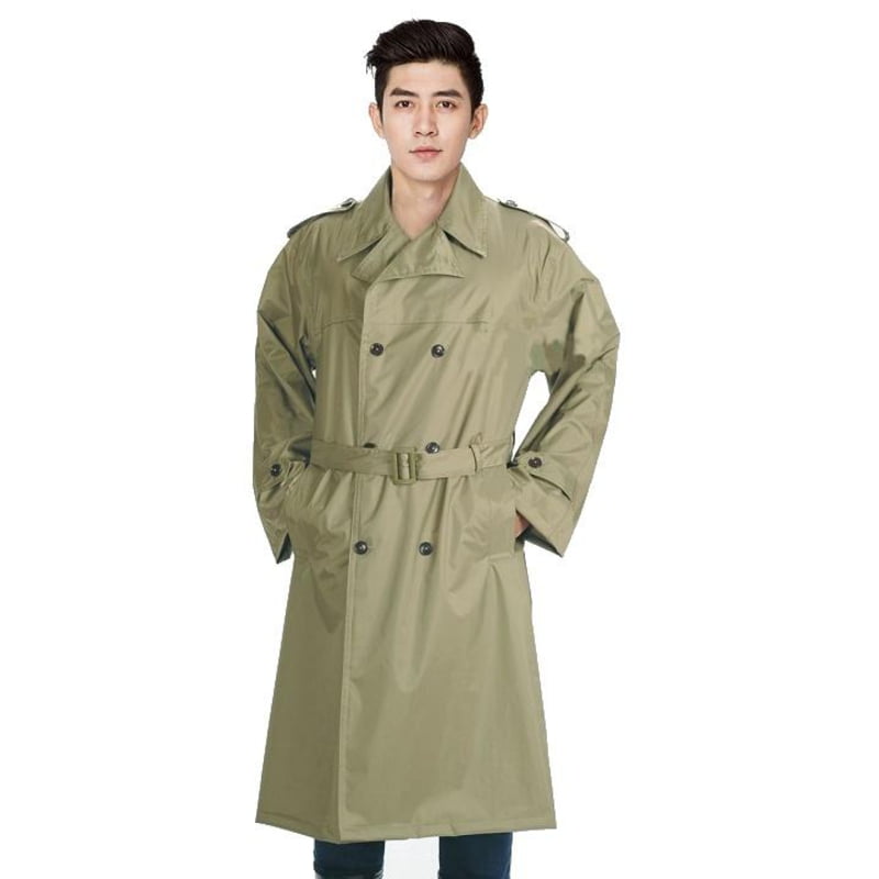 Mẫu áo mưa bộ quốc phòng dáng măng tô rất phổ biến
