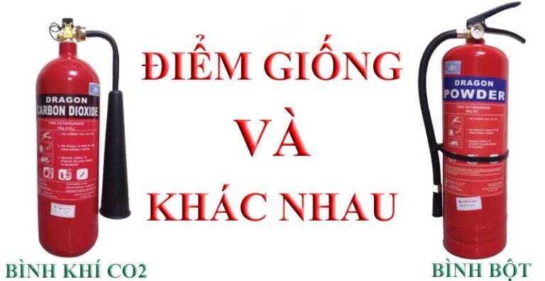 Hãy cùng tìm hiểu thông tin so sánh bình chữa cháy CO2 và bột