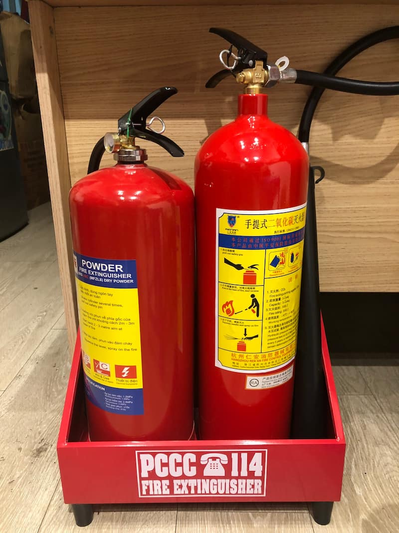 Lựa chọn bình chữa cháy phù hợp với diện tích nhà