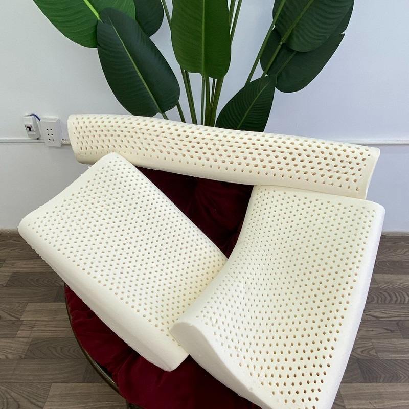 Cao su được sử dụng để sản xuất gối và đệm