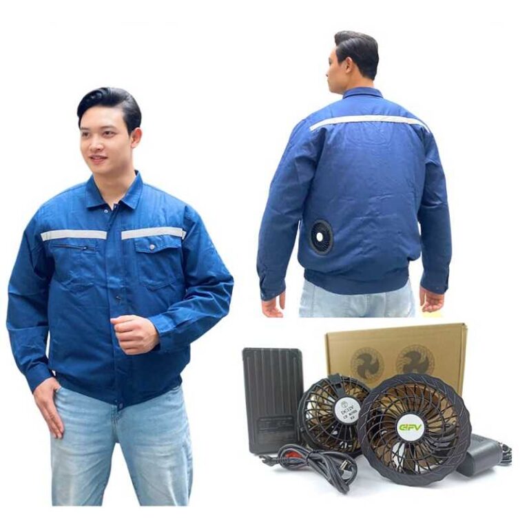 Áo bảo hộ lao động có quạt ngày càng được sử dụng nhiều