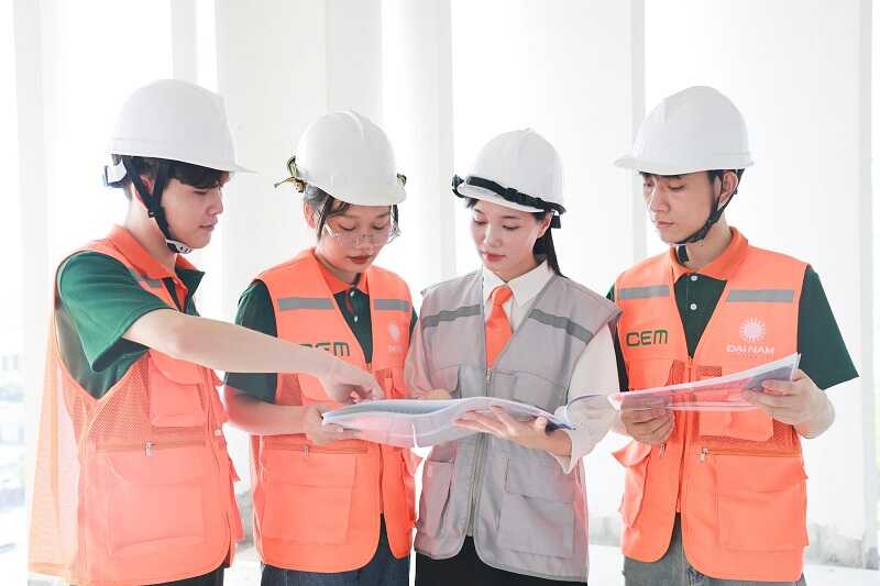 Áo bảo hộ kỹ sư xây dựng chất liệu vải lưới gọn nhẹ